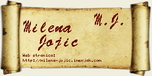 Milena Jojić vizit kartica